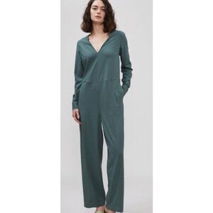 Billy Reid Long Sleeve Jumpsuit in Forest Green NWT Size Small